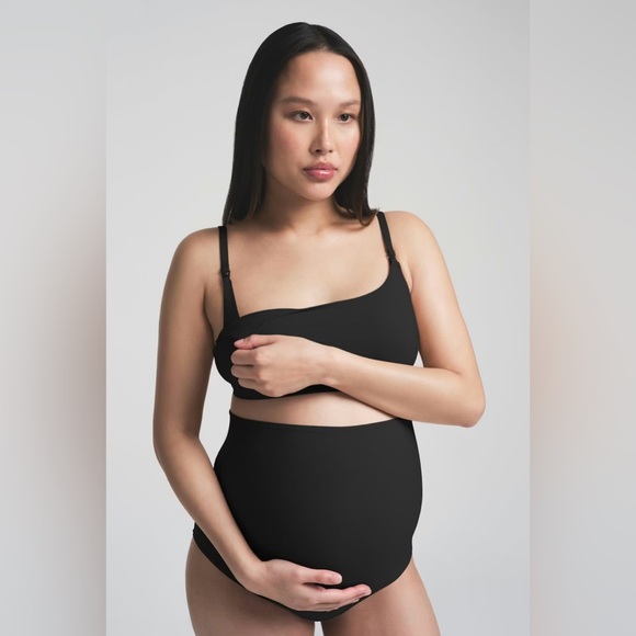 SKIMS Fits Everybody Maternity Nursing Bralette - BNWT - Onyx - Size XS - Picture 4 of 7
